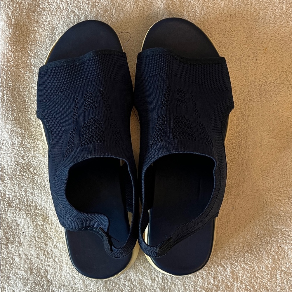 Women’s navy Slip-On Sandal size 8, never been worn